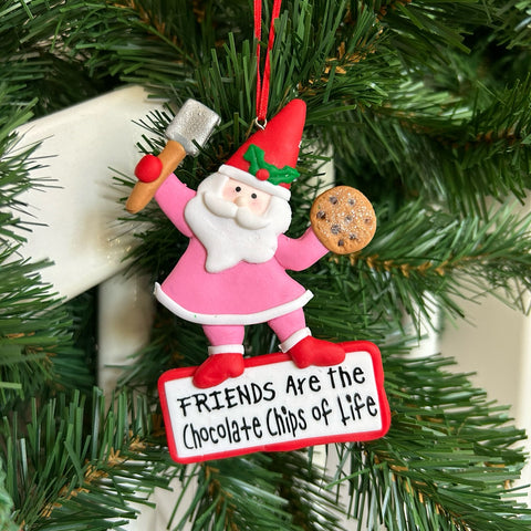 Kurt S. Adler - Kerstman chef roze