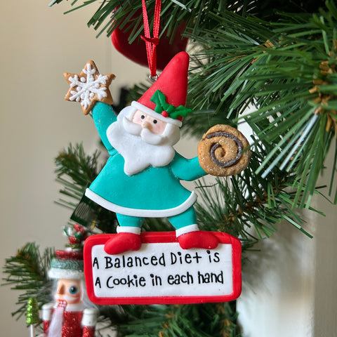 Kurt S. Adler - Kerstman chef blauw