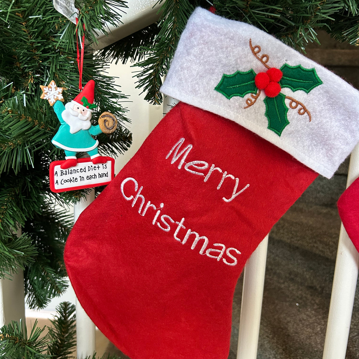 Kerstsok/stocking Merry Christmas