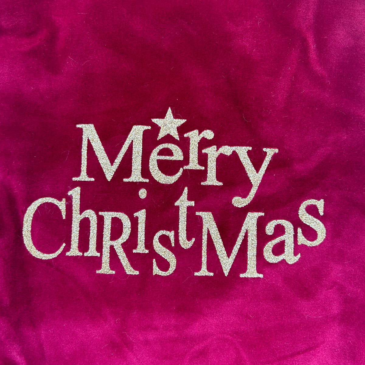 Kerstsok/stocking Merry Christmas groot