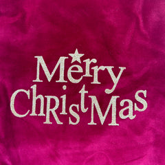 Kerstsok/stocking Merry Christmas groot