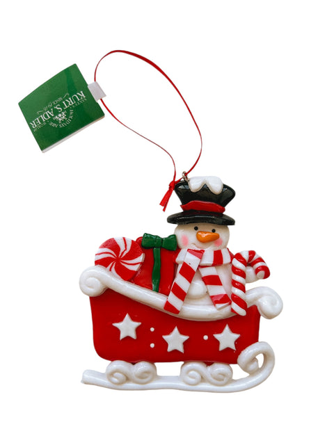 Kurt S. Adler - Slee sneeuwpop peppermint