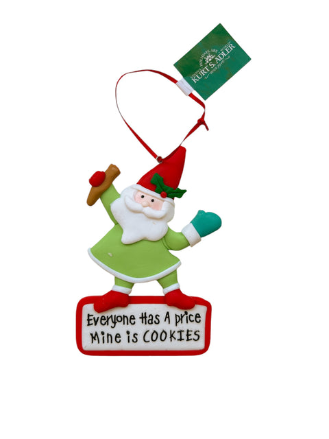 Kurt S. Adler - Kerstman chef groen