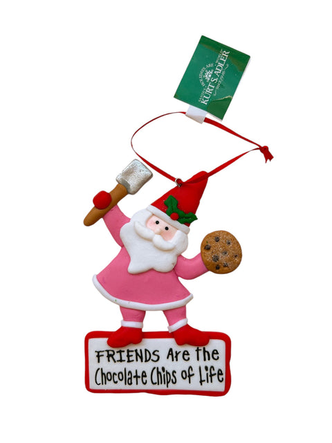 Kurt S. Adler - Kerstman chef roze