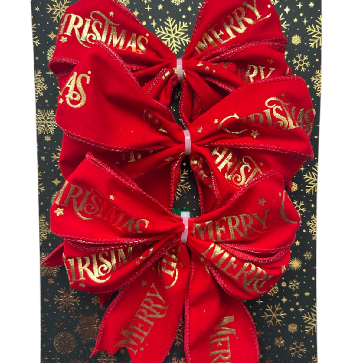 Kerststrikken - Luxury Merry Christmas velvet