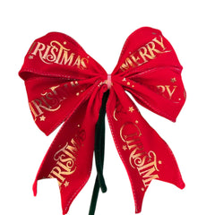 Kerststrikken - Luxury Merry Christmas velvet