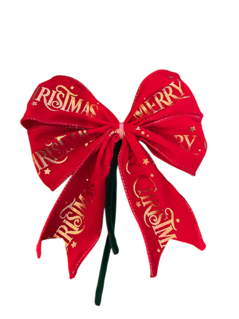 Kerststrikken - Luxury Merry Christmas velvet