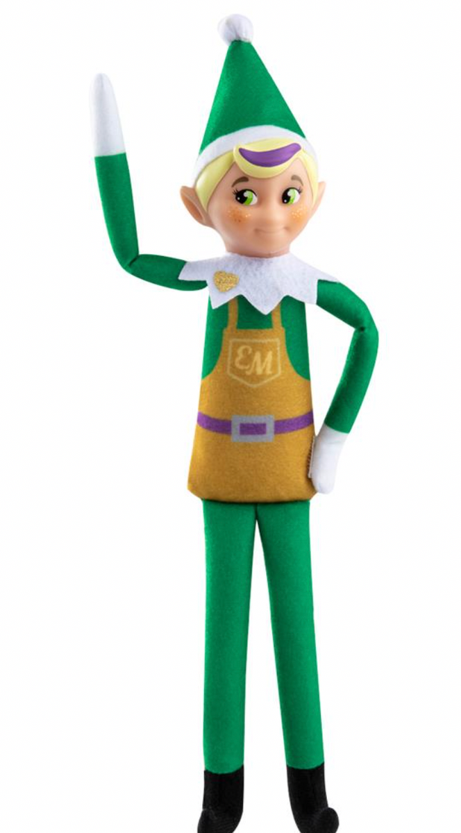 Elf mates speelgoed / toy maker met groene ogen