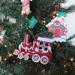 Kurt S. Adler kersthanger - Kersttrein peppermint gestreept
