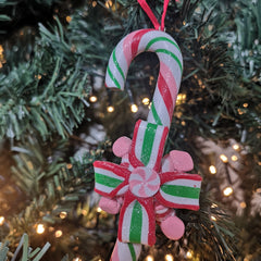 Kurt S. Adler kersthanger - Peppermint zuurstok rood/groen