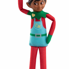 Elf mate chef met bruine ogen