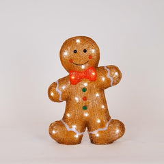 Lichtgevende gingerbread man - acryl verlichting - kerst - kerstdecoratie - kerstverlichting