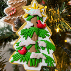 Kersthanger Christmas Paradise - Kerstboom groen vogeltjes