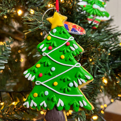 Kersthanger Christmas Paradise - Kerstboom groen slinger en lampjes