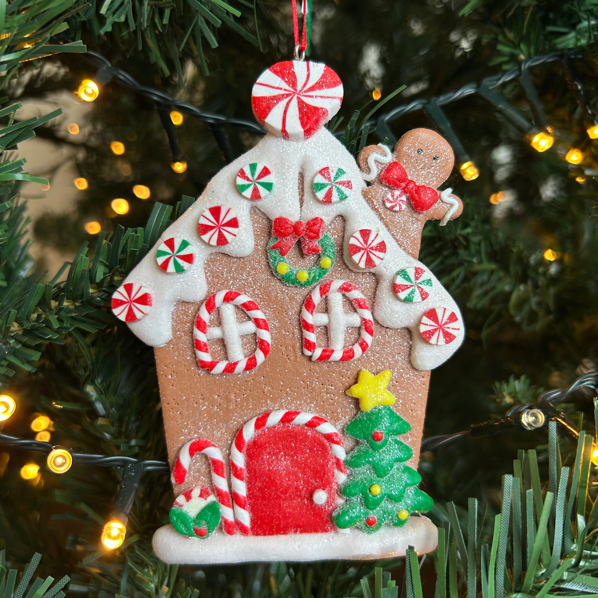 Kersthanger Kurt S. Adler - Huisje Gingerbread