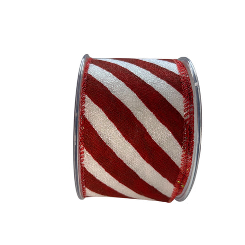 Roll of ribbon - Line red lollipop wide