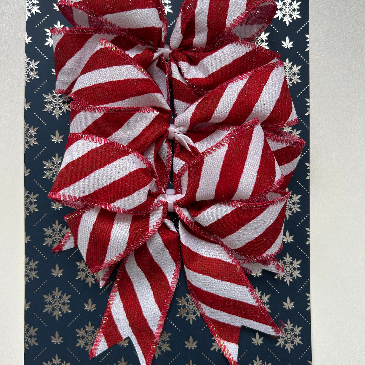 Kerststrikken - Line red lollipop small