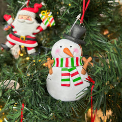 Kersthanger Christmas Paradise - Sneeuwpop 2D