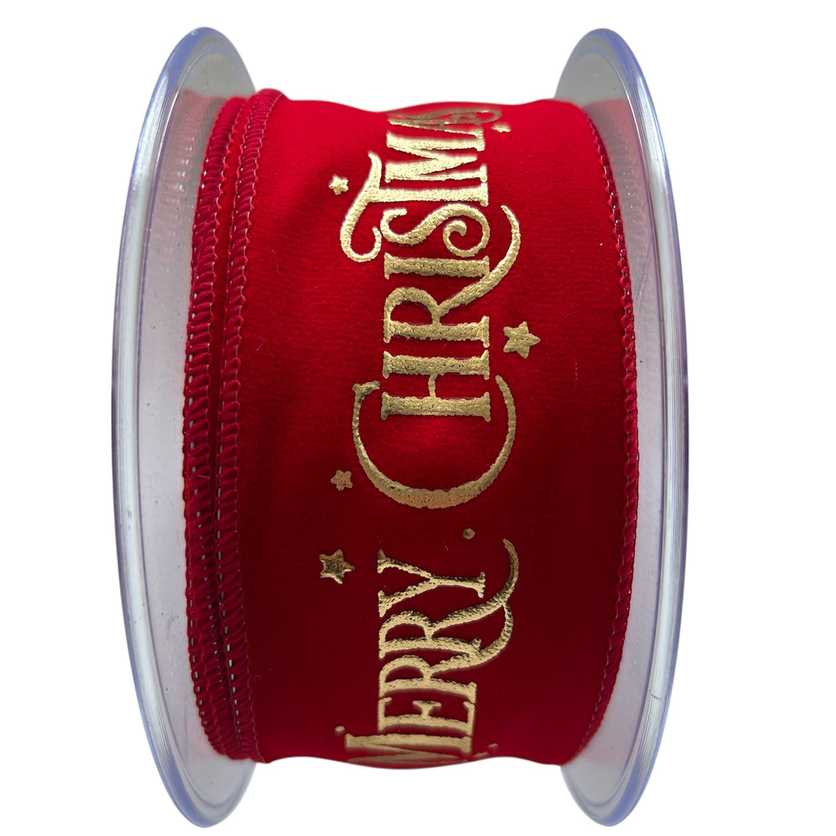 Roll of ribbon - Luxury Merry Christmas velvet