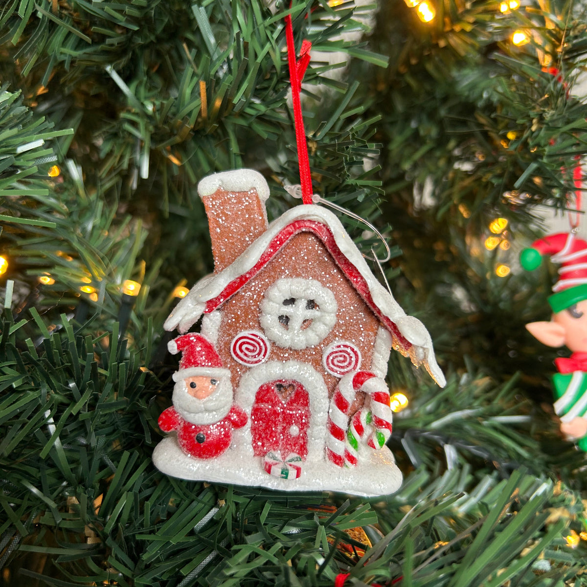 Kersthanger Christmas Paradise - Huisje 3D Kerstman
