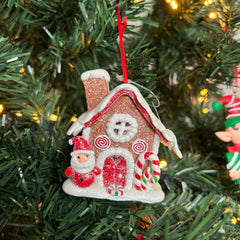 Kersthanger Christmas Paradise - Huisje 3D Kerstman