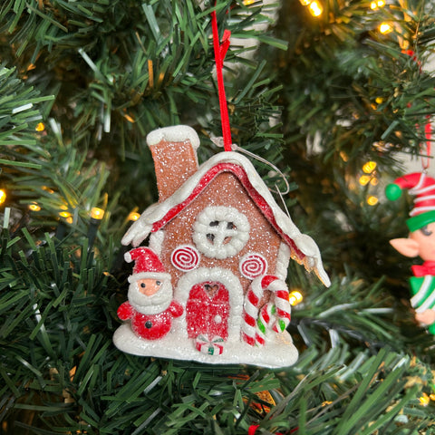Kersthanger Christmas Paradise - Huisje 3D Kerstman