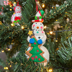 Kersthanger Christmas Paradise - Sneeuwpop 3D kerstboom