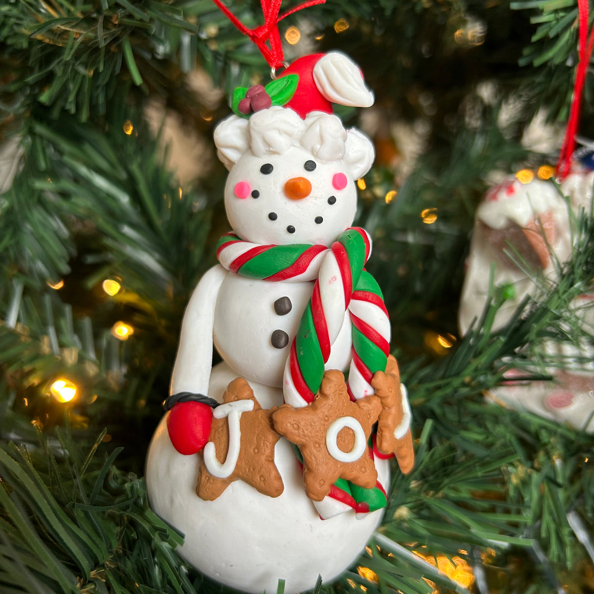 Kersthanger Christmas Paradise - Sneeuwpop 3D slinger