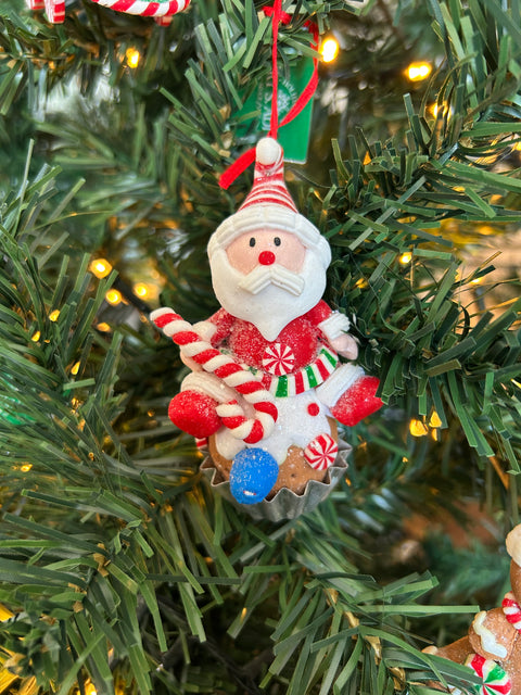 Kurt S. Adler kersthanger - Cupcake Kerstman
