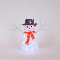 Lichtgevende sneeuwpop - acryl verlichting - kerst - kerstdecoratie - kerstverlichting