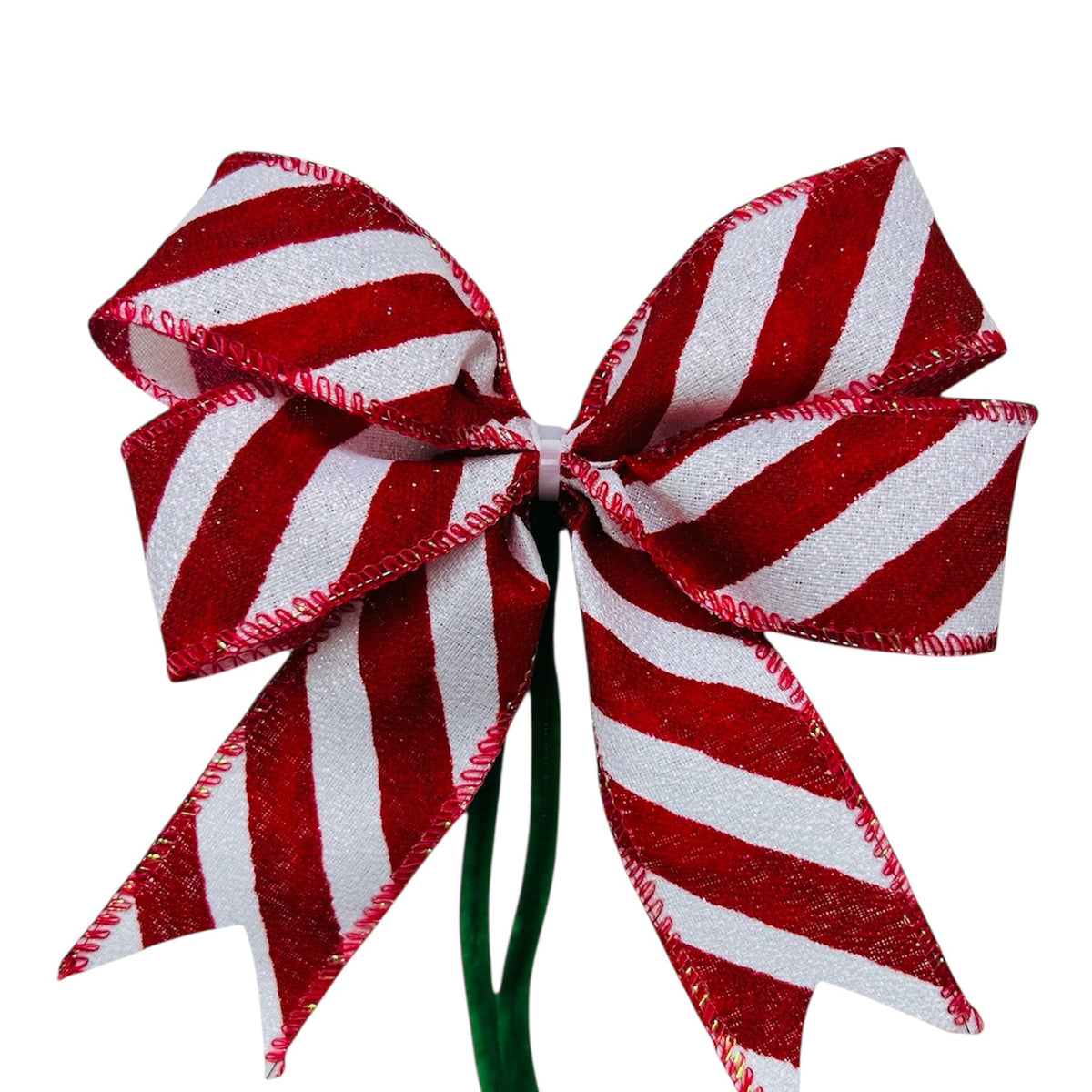 Kerststrikken - Line red lollipop small