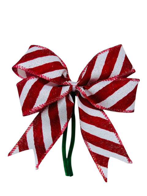 Kerststrikken - Line red lollipop small